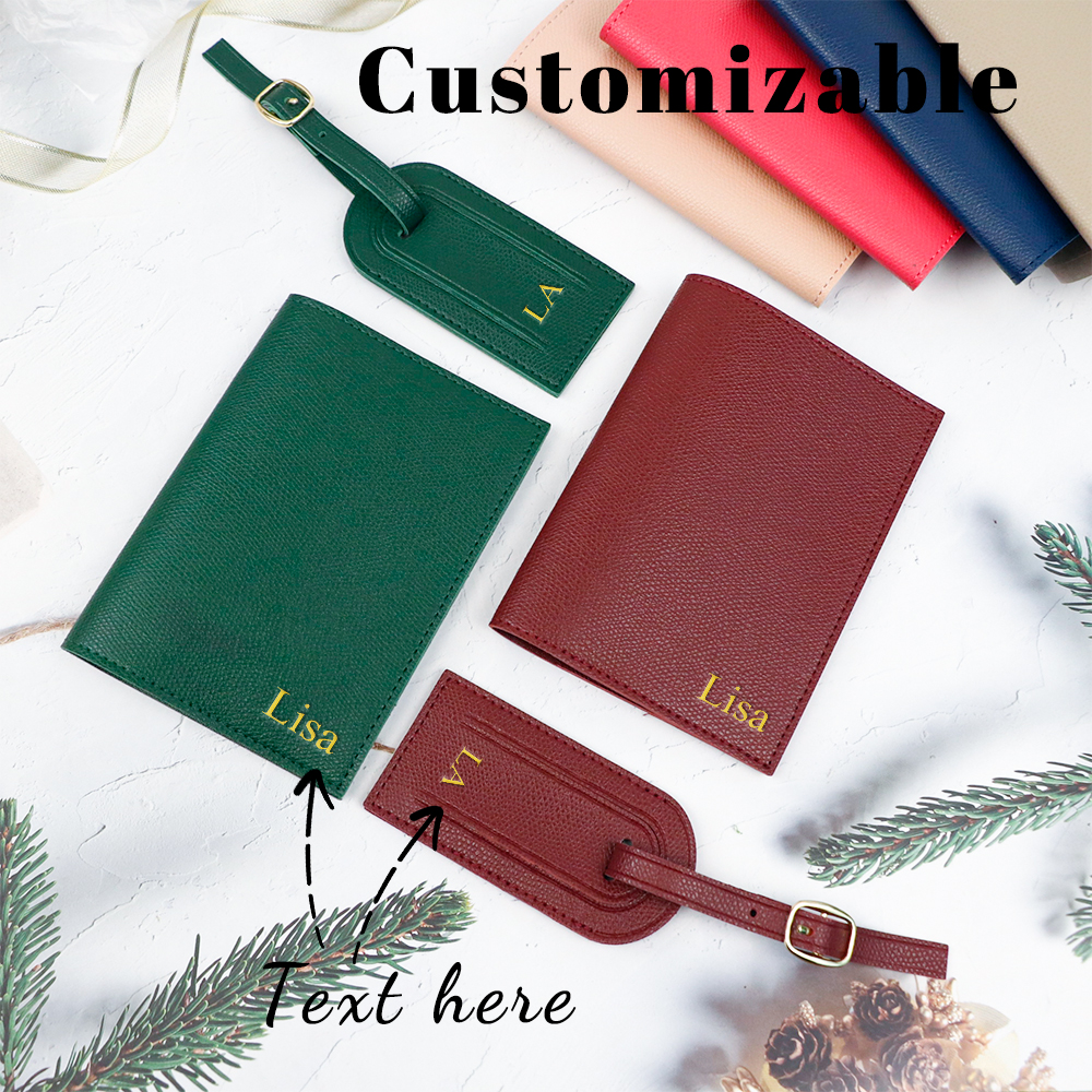 Customized letter pu leather a - Leather Passport Cover review and price