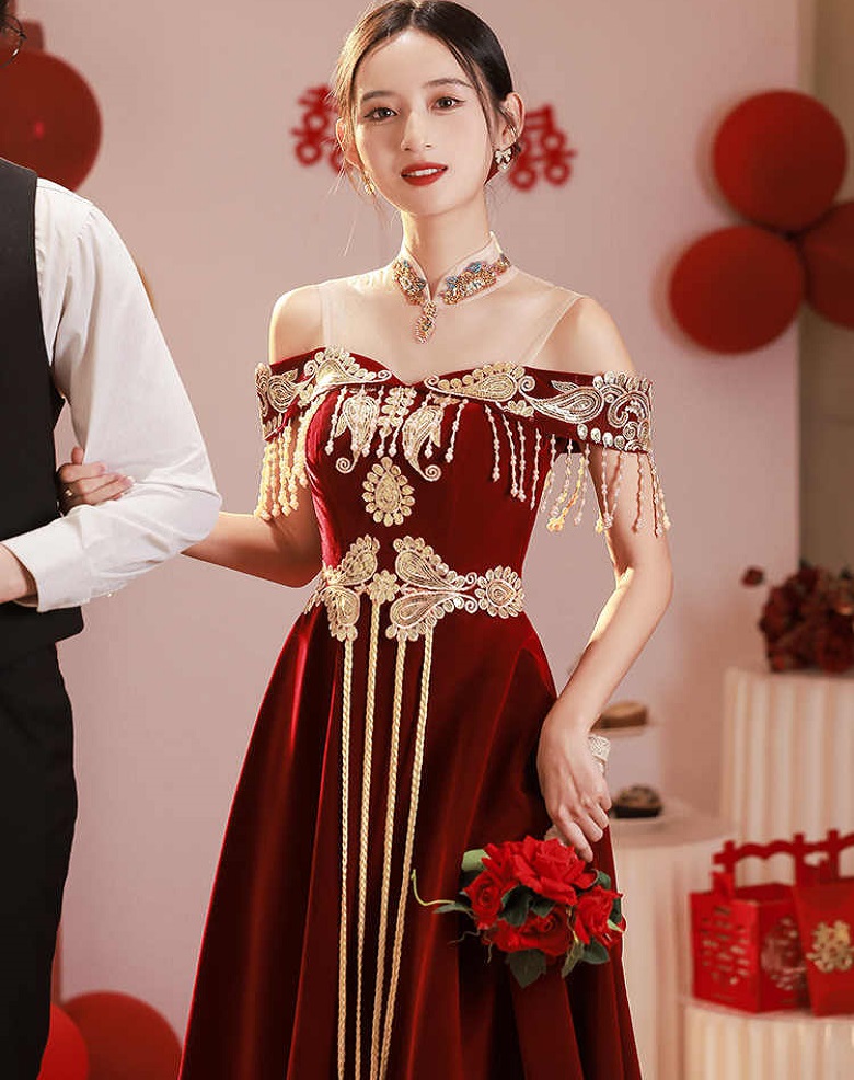 Chinese Style Toast Dress Brid - Luxury Lifestyle Girl review and price