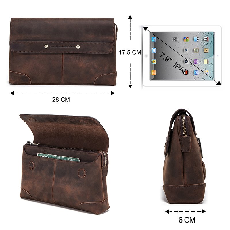 CONTACT'S Men Clutch Bags Larg - Leather Passport Cover review and price