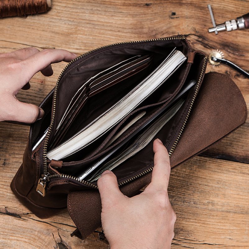 CONTACT'S Men Clutch Bags Larg - Leather Passport Cover review and price